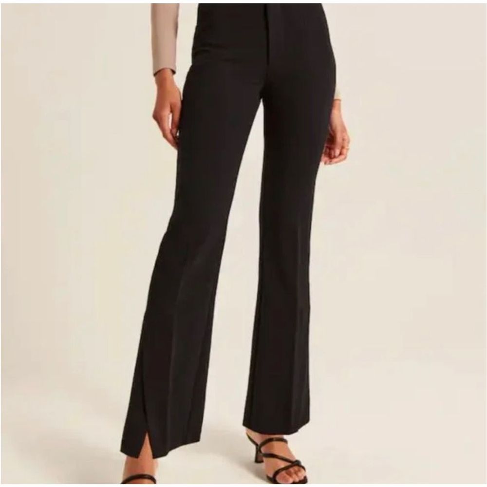 Abercrombie & Fitch Navy Flared Trousers